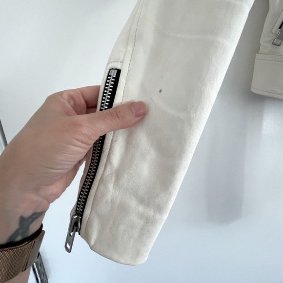 Neiman Marcus Kendall + Kylie White Leather Jacket - Picture 4 of 4